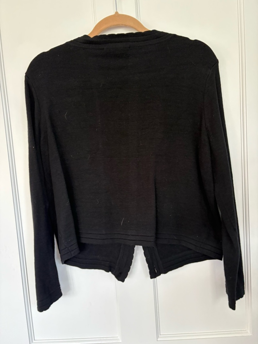 Black Knit Button-Front Cardigan - Picture 3 of 3